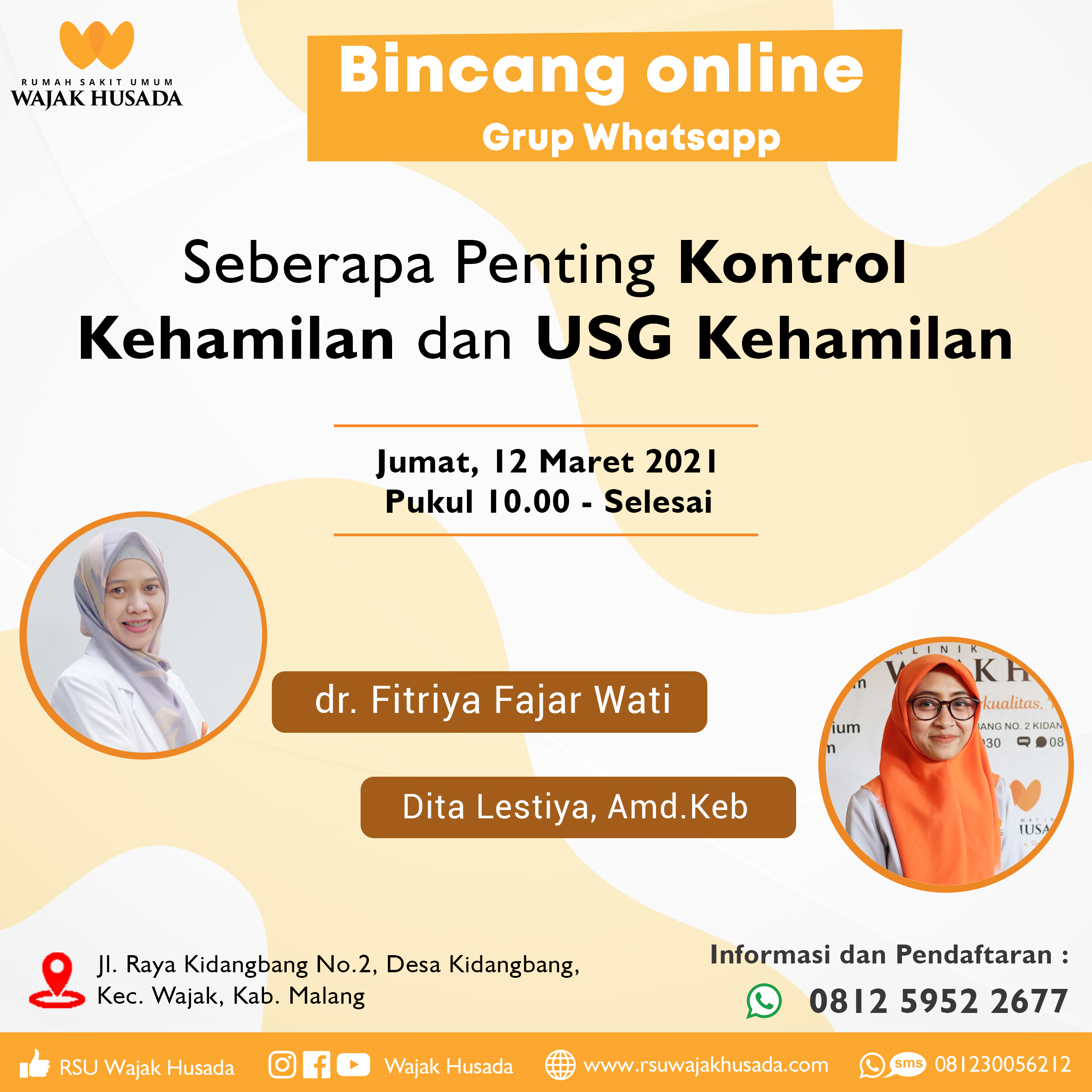 Bincang Online Group Whatsapp Tema : seberapa penting kontrol kehamilan dan USG Kehamilan?